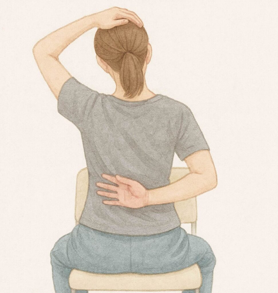 首のストレッチ